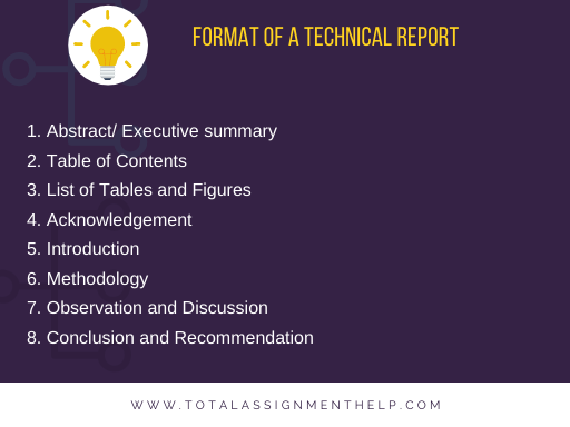 technical report writing assignment