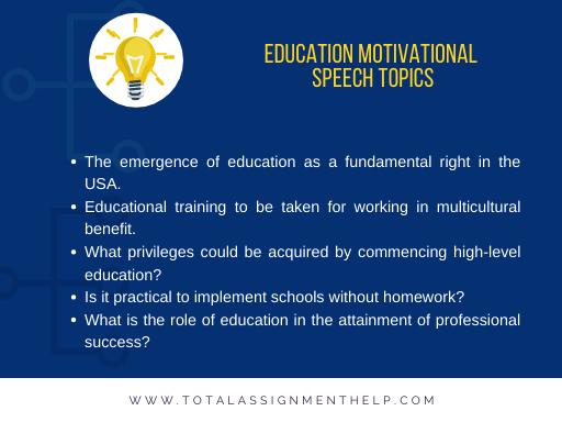 New Motivational Speech Topics Total Assignment Help