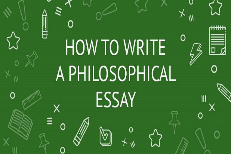 how to write an philosophical essay