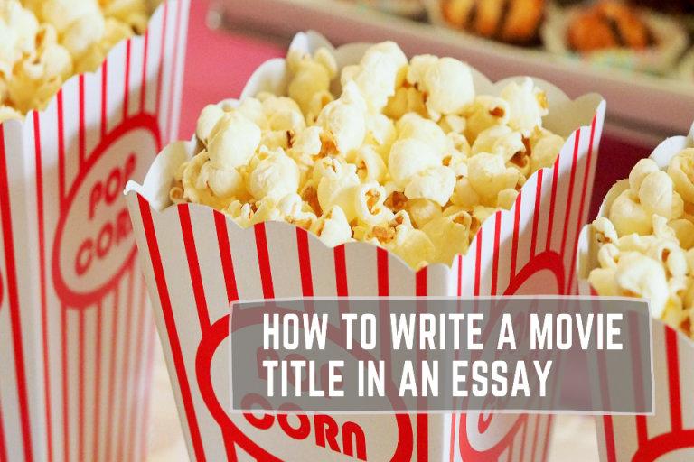 what to do with movie titles in an essay