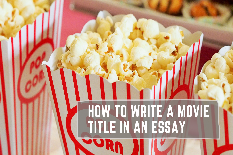 do you bold movie titles in an essay