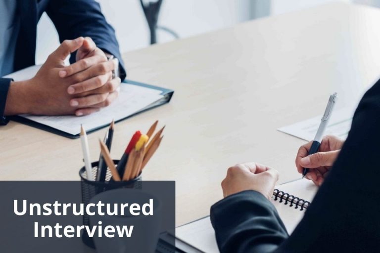 unstructured interview in research pdf