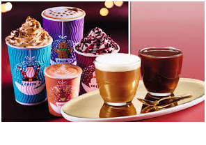 Different product offered by Costa in UK in marketing assignment